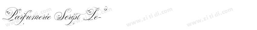 Parfumerie Script Te字体转换